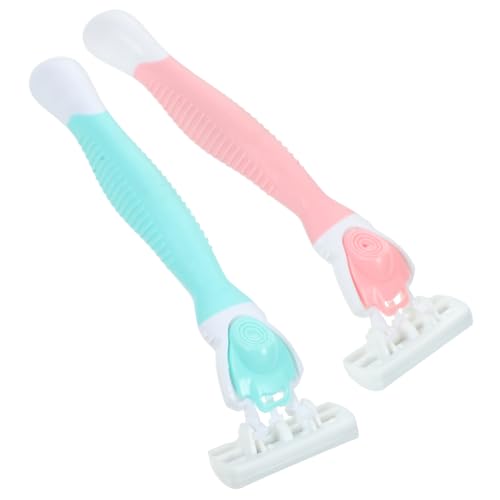 LRXIYODE 4piezas Manual Para Axilas Piernas y Cuerpo Maquinilla De Afeitar De Mango Kit De Afeitado Recortadoras De