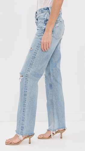 MOUSSY VINTAGE Women's Odessa Straight Low Jeans4