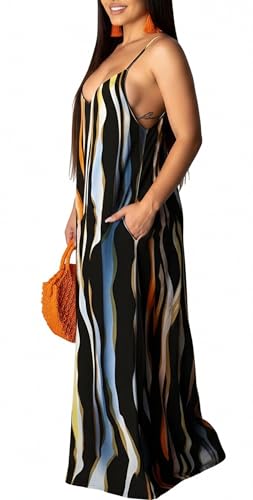 Image of SheKiss 2026 Women's Casual Summer Floral Long Maxi Dresses Floor Length Sleeveless Plus Size Sundresses