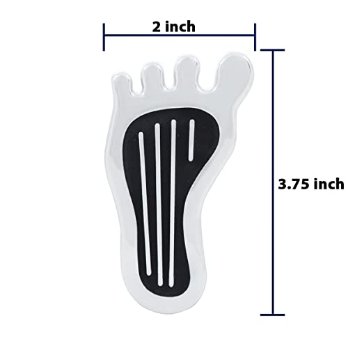 United Pacific S1021 All-Metal Chrome Barefoot Shape Dimmer Switch Cover, Heavy-Duty Switch Cover, Replace Existing Floor Dimmer Switch - One Unit #TOP7