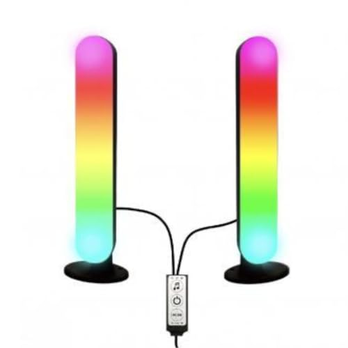 Wiby Lampada intelligente WiFi, compatibile con Alexa e Hey Google, sincronizzazione musicale RGB regolabile per giochi, film e decorazione della stanza. (Non intelligente)