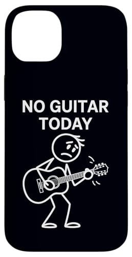 No Guitar Today, Funny Sad Stickman �M�^���X�g ���y�v���[���[ �X�}�z�P�[�X iPhone 14 Plus �p