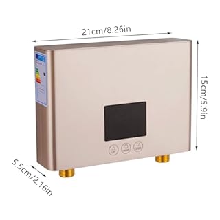 Mini scaldabagno istantaneo, 3000 W, scaldabagno elettrico con termostato dell'acqua, 30 – 55 °C, senza serbatoio con telecomando, AC 220 V