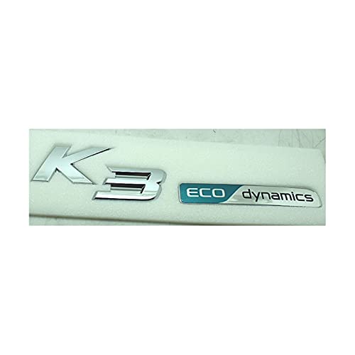 TRUSTTWO Aangepast aan KIA-kofferwagen-logo, Engelse brievenlogo, K3ECO Letter, auto-label, Back Word-logo. (Style… - Image 3