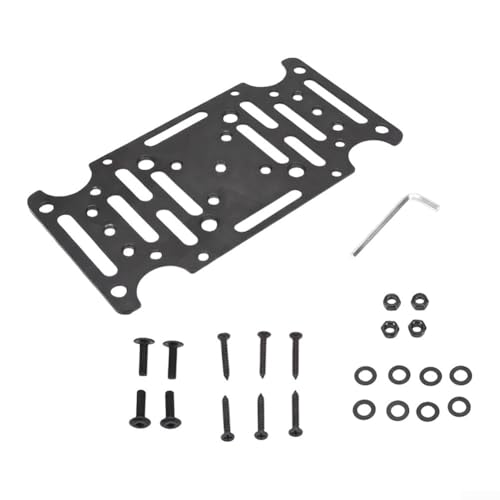 Staffa di montaggio resistente alle intemperie per cassette postali con piastra in acciaio spessa compatibile con più stili di montaggio per pali progettata per il supporto di cassette postali a lungo