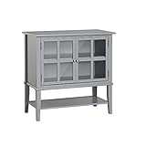 Dorel Home Furnishings Franklin | Schrank mit 2 Türen in MDF grau