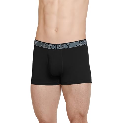 Jockey Men's Underwear Active Microfiber 2.5" Trunk - 3 Pack2