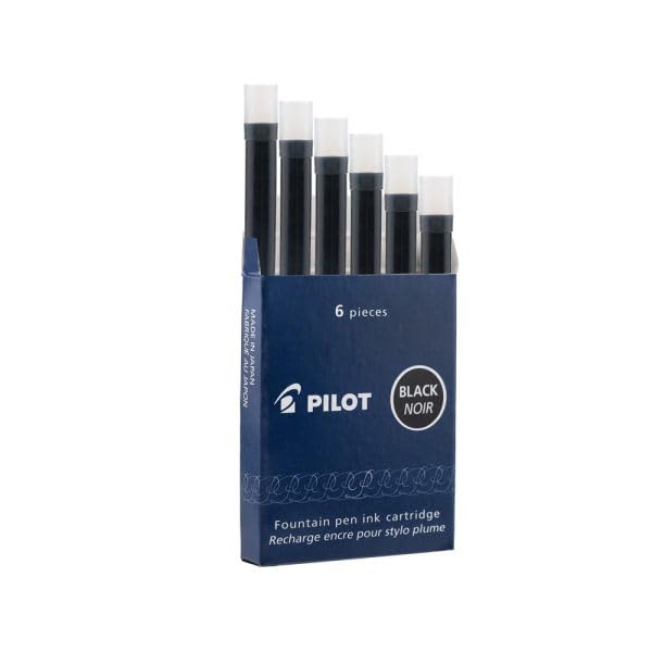 Image of Pilot Black Ink Cartridge 6 /Pack (Pack of 3)