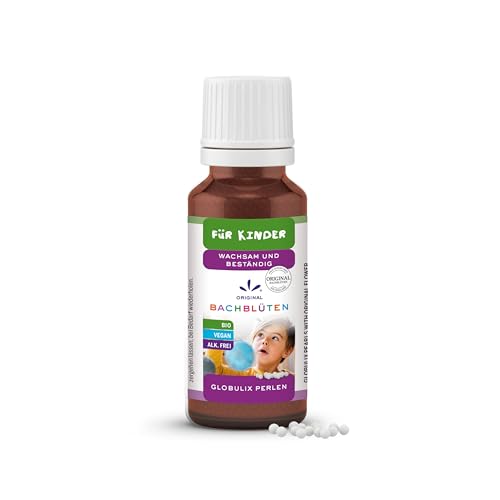 Lemon Pharma Original Bachblüten Kinder Globuli Konzentration - Wachsam und Beständig - Bio, vegan & alkoholfrei - Für Schule und Kindergarten, Streukügelchen für Kids nach Dr. Bach, 20 g