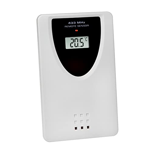 TFA Dostmann Radio Wall Clock Wood Look 60.4518.08 with Outdoor Transmitter Indoor and Outdoor Temperature Easy to Read with Date and Day of the Week Brown - Image 4