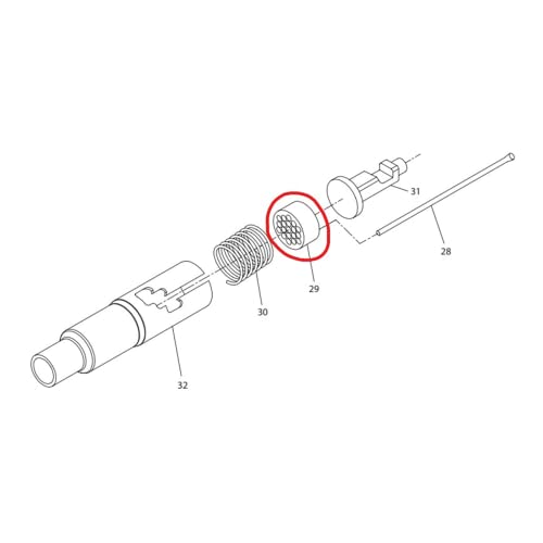 Ingersoll Rand Replacement Part PF2219-21 - Needle Holder for Ingersoll Rand Model 125 Needle Scaler