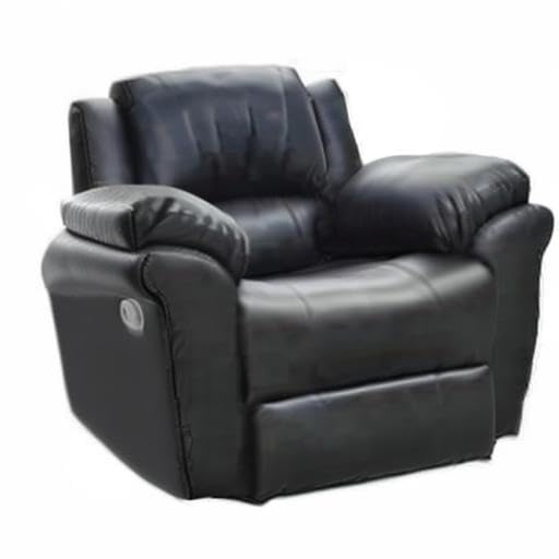Image of P Type Black Motorized Recliner Chair