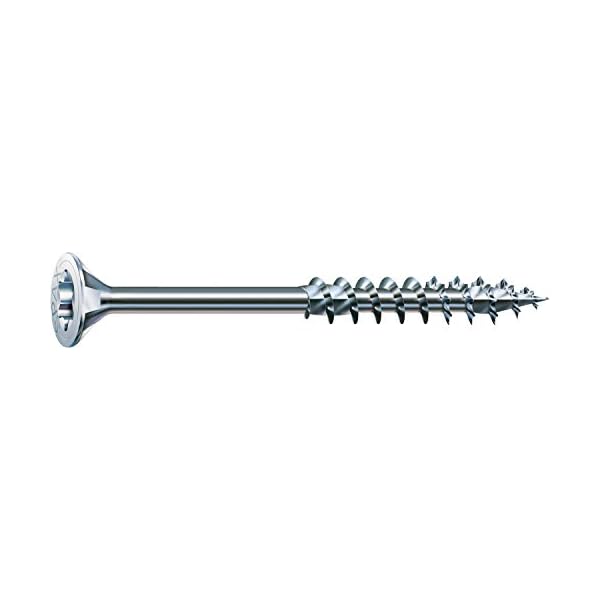 SPAX Universalschraube, 6,0 x 160 mm, 100 Stück, T-STAR plus, Senkkopf, Teilgewinde, 4CUT, WIROX A3J, 0191010601605