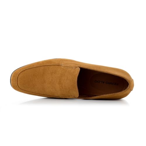 Image of Ferro Aldo Men's Dress Loafer Collection | Modern & Classic Slip-On Styles | Available in Suede, Woven, and Wholecut