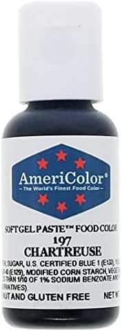 AmeriColor, Chartreuse, 0.75 Ounce Bottle, Soft Gel Paste Food Color