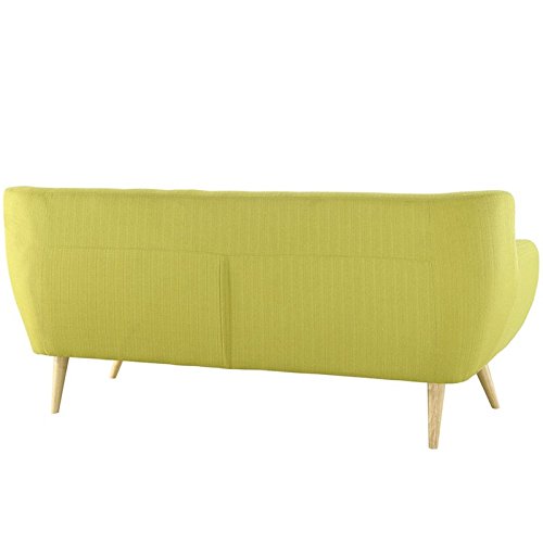 Modway Remark Mid-Century Modern Sofa With Upholstered Fabric In Wheatgrass #TOP2