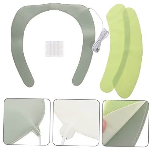 Yardwe Beheizter Toilettensitz Beheizter Toliot-Sitz Toilettensitzbezüge Warmer Toilettensitzwärmer Intelligentes Heizkissen Flanell – Bild 3