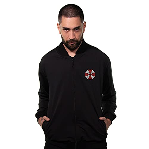 Jaqueta Bomber Resident Evil Umbrella, Resident Evil, Masculino, Preto, 4G