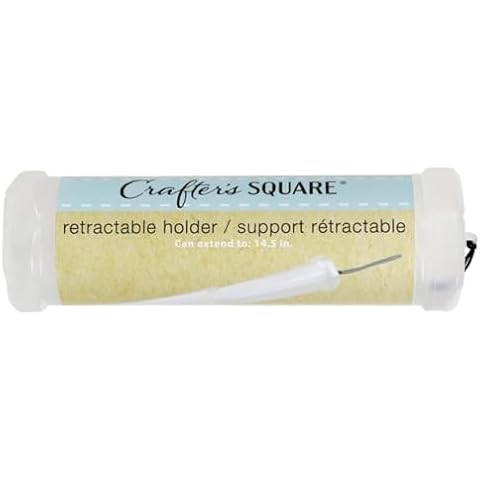 Crafter's Square Retractable Plastic Holder Craft Can Extend Up to 14.5" Cover
