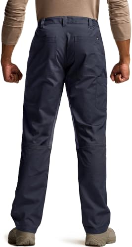 Image of CQR Men's Quick Dry Work Pants, Water Resistant Outdoor Tactical Pants, Lightweight Stretch Cargo Hiking Pants