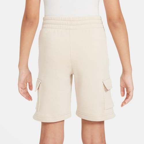 Nike Sportswear Club Fleece Big Kids' Cargo Shorts (Sanddrift/Sanddrift/White, FN8745-126) Size X-Large3