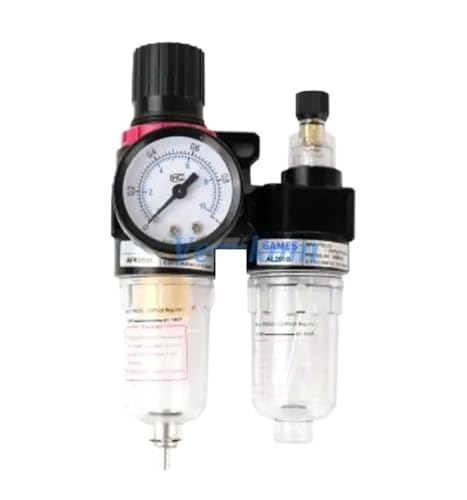 Régulateur filtre compresseur air AFC2000 avec jauge de pression et séparateur d'eau