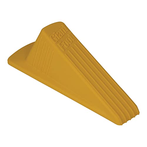 Giant Foot Door Stop, Heavy Duty No Slip, Doors Up To 2" Clearance, Yellow, Model: 00966 #TOP7