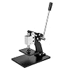 Manual Leather Cutting Machine, Fabric Paper PVC Sheet Plate Die Cutter Hand Press Sampling Punching Machine Tool Press Molding Machine for Leather Fabric Paper Max.18mm/ 0.7in Pressure Stroke