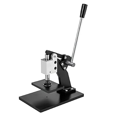 Manual Leather Cutting Machine, Fabric Paper PVC Sheet Plate Die Cutter Hand Press Sampling Punching Machine Tool Press Molding Machine for Leather Fabric Paper Max.18mm/ 0.7in Pressure Stroke