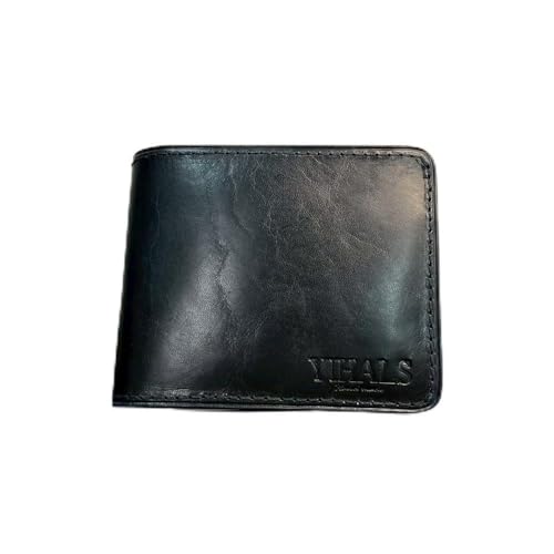 YIHALS ハンドメイド 牛革 2つ折り財布 ライトブラウン[靴屋が手掛ける革製品]|イハレス レザー 革小物 [0668]