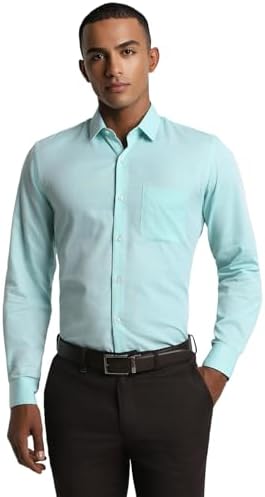 Peter England Men Polycotton Solid Slim Fit Shirt