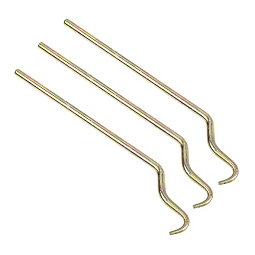 OSALADI Outil à Fil D'armature En Acier Inoxydable, Crochet De Torsion Fil Béton, Lot De 3 Pièces, Compact Et Robuste, Usage Professionnel De Construction