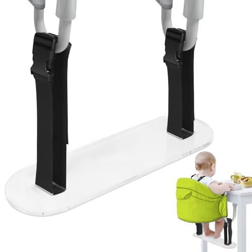 Acrylic Baby Footrest Compatible with Inglesina Fast Table Chair?0.3inches Thick Sturdy Adjustable Foot Rest Fit for Hook On High Chairs for High Chair That Attaches to Table (Chairs Not Included)??
