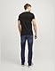JACK & JONES Jeans Regular Fit Denim Stone Washed Mid Waist mit Heller Naht JJICLARK JJORIGINAL, Farben:Blau,Größe Jeans:W34 L32,Z - Länge L30/32/34/36/38:L32