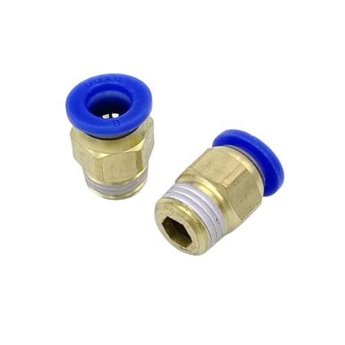Raccords BSPT PC6-02 mâles de haute précision pour connexion de tuyaux d'air robustes