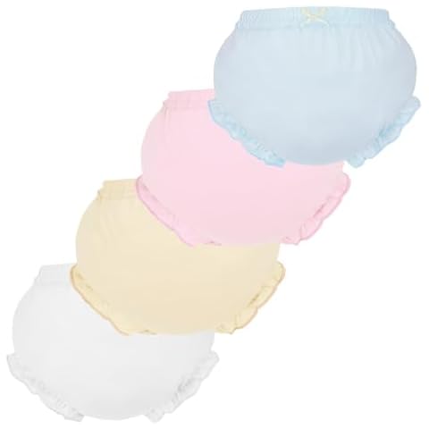 4 Pcs Cotton Baby Bloomers for Girls Cover