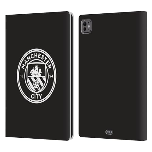 Étui Man City FC pour iPad Pro 11 M4 en cuir noir et blanc protection officielle