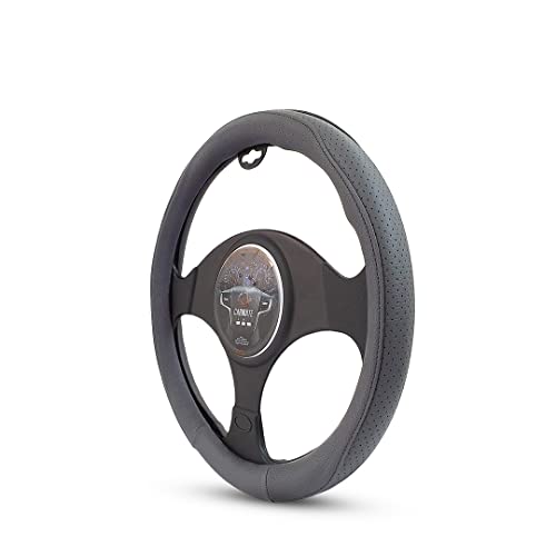 Image of CARMATE Car Steering Cover Super Grip 112 Compatible with Toyota Urban Cruiser - Medium Grey