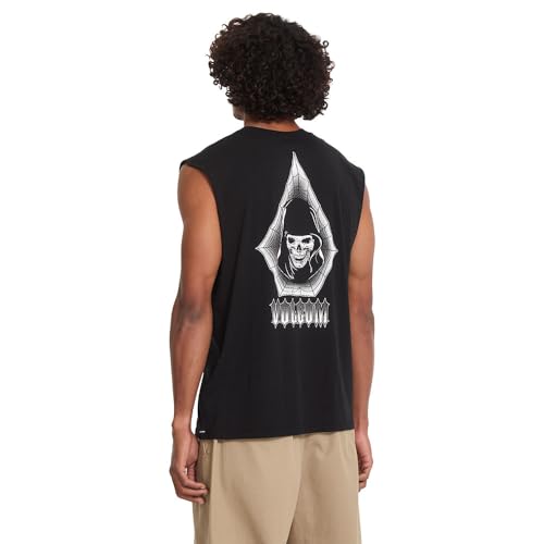 Camiseta Volcom Gamma Doom sin mangas talla XL para hombre en color negro 2