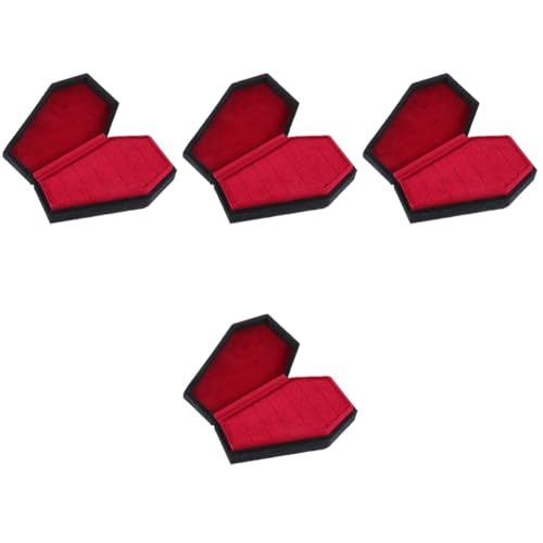 Boîte à bijoux cercueil velours compacte et protectrice pour bagues