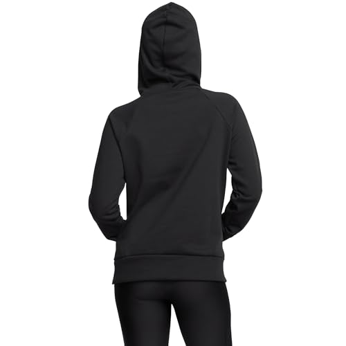 Image of Under Armour Womens Freedom Logo Fleece Hoodie Black /White Large,