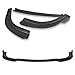 Q1-TECH, 9-Piece Front Bumper Body Kit Lip & Side Skirt Extensions Diffuser Set Compatible with 2015 - 2021 Chrysler 300 , Front Bumper Lip Air Chin Body Kit Splitter ABS , Painted Glossy Black