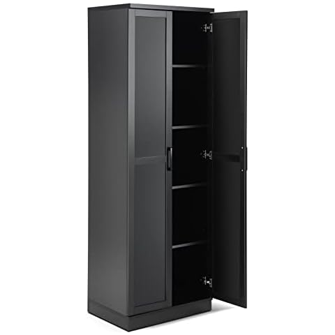 COSTWAY Freestanding Tall Storage Cabinet Cover