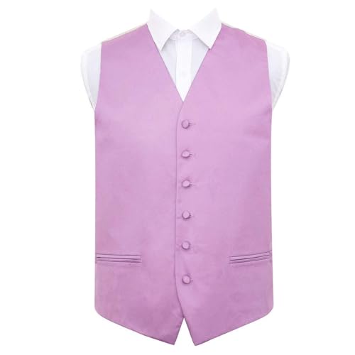 Gilet satiné lilas pour homme vêtement de cérémonie haut de gamme S