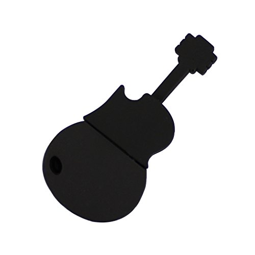 128Gb Usb 2.0 Flash Drive Cartoon Black Guitar Shape Music Pen Drive Memory Stick Usb Stick #TOP5
