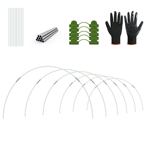 TNELTUEB Greenhouse Hoops for Raised Beds, 6 Set Garden Hoops Grow