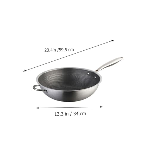 Wok de acero inoxidable COLLBATH con mango honeycomb miniatura 2
