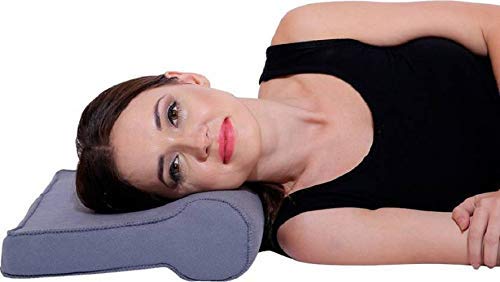 zedoff™ grey foam Cervical Pillow Spondylosis Neck & Back Pain Support - Universal for Senior Citizen Men Women