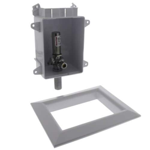 Ox Box Toilet/Dishwasher Outlet Box w/Mini-Rester Water Hammer Arrester - 1/2" MIP/Sweat