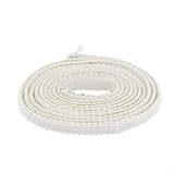 Solaughguy Pelletofen-Heizungsdichtung mit Ofentürdichtung, flaches Seil, 12 x 3 mm, Fiberglas, hochbeständiges Dichtseil für Ofen, Glas, Kessel, Schornstein, (200 cm)